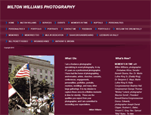 Tablet Screenshot of miltonwilliamsphotography.com